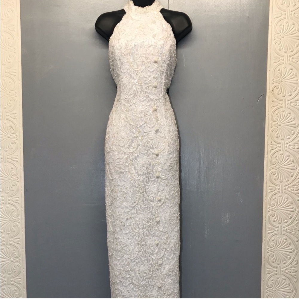 STUNNING Beaded Wedding Dress - Gloria Vanderbilt